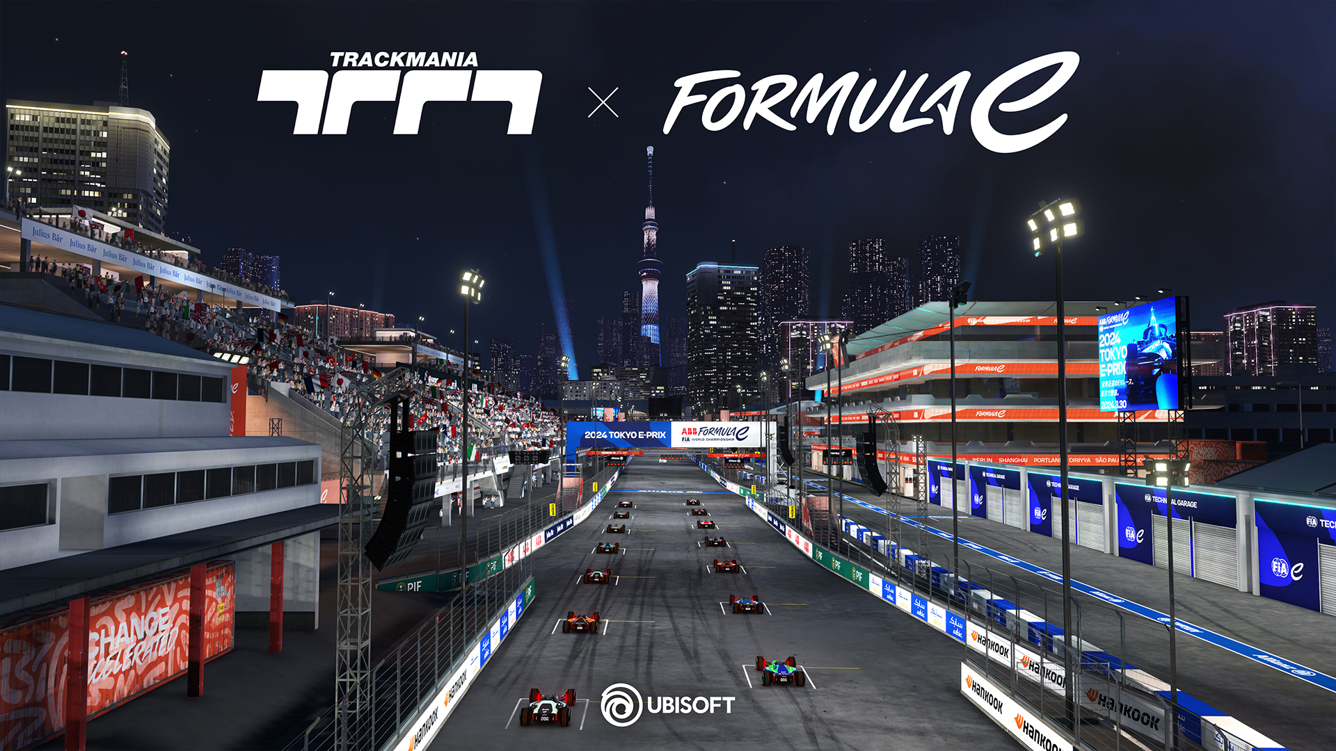 Trackmania skins for a collaboration between Ubisoft and the ABB FIA Formula E World Championship championship